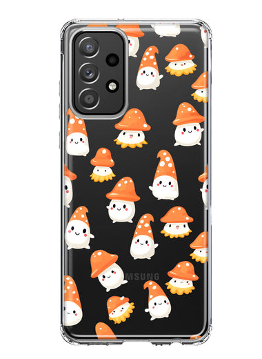 Samsung Galaxy A32 5G Cute Cartoon Mushroom Ghost Characters Hybrid Protective Phone Case Cover