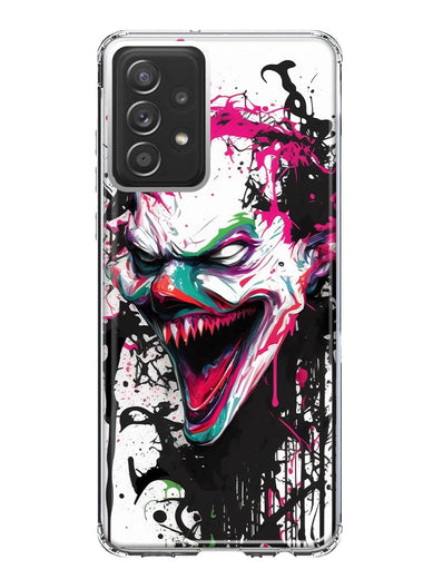 Samsung Galaxy A53 Evil Joker Face Painting Graffiti Hybrid Protective Phone Case Cover