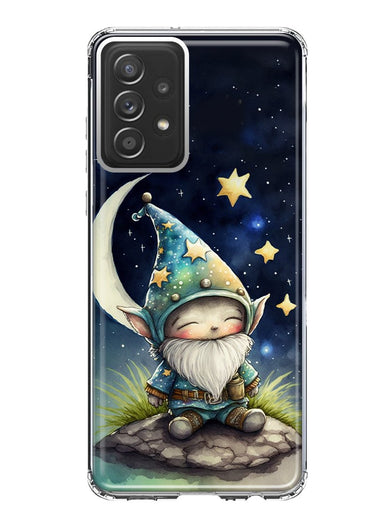 Samsung Galaxy A32 5G Stars Moon Starry Night Space Gnome Hybrid Protective Phone Case Cover