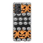 Samsung Galaxy A53 Halloween Spooky Horror Scary Jack O Lantern Pumpkins Hybrid Protective Phone Case Cover