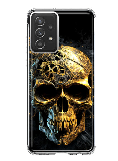 Samsung Galaxy A52 Steampunk Skull Science Fiction Machinery Double Layer Phone Case Cover