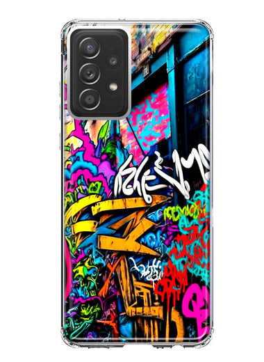 Samsung Galaxy A32 5G Urban Graffiti Street Art Painting Hybrid Protective Phone Case Cover