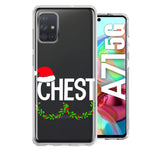 Samsung Galaxy A71 4G Christmas Funny Ornaments Couples Chest Nuts Hybrid Protective Phone Case Cover