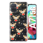 Samsung Galaxy A71 4G Red Nose Reindeer Christmas Winter Holiday Hybrid Protective Phone Case Cover