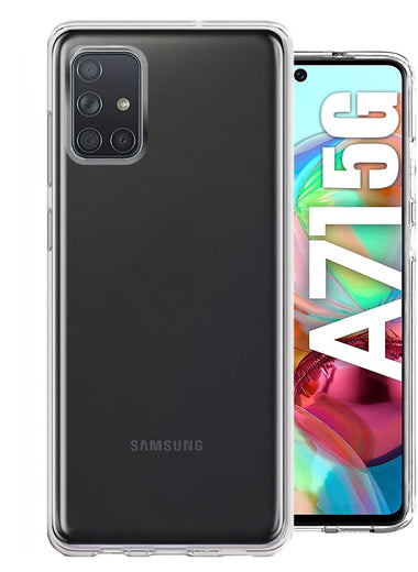 Samsung Galaxy A71 5G Clear Shockproof Heavy Duty Double Layer Dual Hybrid Protective Phone Case Cover