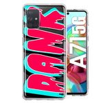 Samsung Galaxy A71 4G Teal Pink Clear Funny Text Quote Dank Hybrid Protective Phone Case Cover
