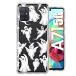 Samsung Galaxy A71 4G Cute Halloween Spooky Floating Ghosts Horror Scary Hybrid Protective Phone Case Cover