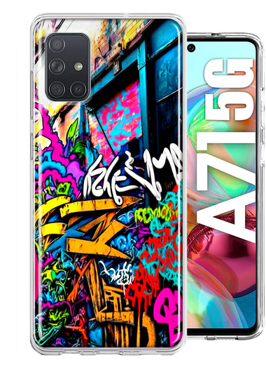Samsung Galaxy A71 5G Urban Graffiti Street Art Painting Hybrid Protective Phone Case Cover