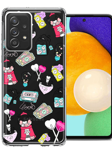 Samsung Galaxy A72 Valentine's Day Candy Feels like Love Hearts Double Layer Phone Case Cover