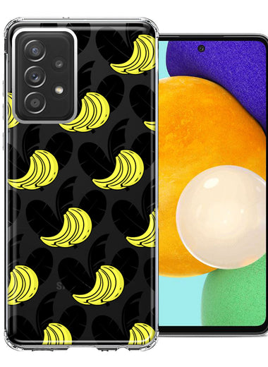 Samsung Galaxy A72 Tropical Bananas Design Double Layer Phone Case Cover