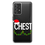 Samsung Galaxy A72 Christmas Funny Ornaments Couples Chest Nuts Hybrid Protective Phone Case Cover