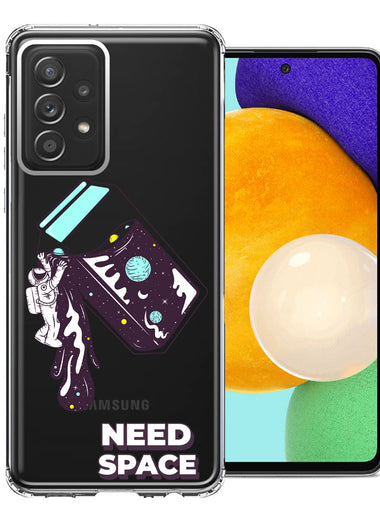 Samsung Galaxy A72 Need Space Astronaut Stars Design Double Layer Phone Case Cover