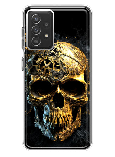 Samsung Galaxy A72 Steampunk Skull Science Fiction Machinery Double Layer Phone Case Cover