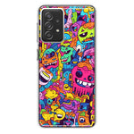 Samsung Galaxy A72 Psychedelic Trippy Happy Characters Pop Art Hybrid Protective Phone Case Cover