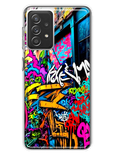 Samsung Galaxy A72 Urban Graffiti Street Art Painting Hybrid Protective Phone Case Cover