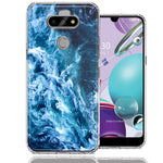 LG Aristo 5/K31/Fortune 3 Deep Blue Ocean Waves Design Double Layer Phone Case Cover