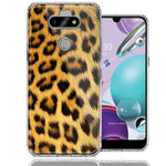 LG Aristo 5/K31/Fortune 3 Classic Leopard Design Double Layer Phone Case Cover