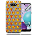 LG Aristo 5/Phoenix 5/Risio 4 Pizza Hearts Polka dots Design Double Layer Phone Case Cover