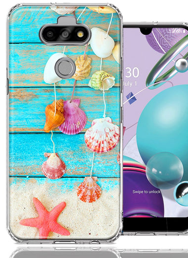 LG Aristo 5/K31/Fortune 3 Seashell Wind chimes Design Double Layer Phone Case Cover