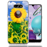 LG Aristo 5/K31/Fortune 3 Sunflowers Design Double Layer Phone Case Cover
