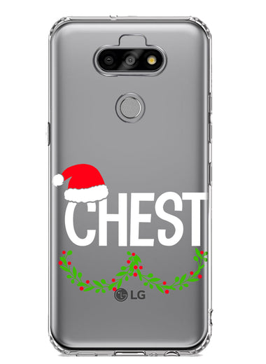 LG Aristo 5 Christmas Funny Ornaments Couples Chest Nuts Hybrid Protective Phone Case Cover