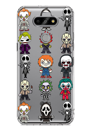 LG Aristo 5 Cute Classic Halloween Spooky Cartoon Characters Hybrid Protective Phone Case Cover