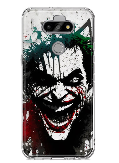LG Aristo 5 Laughing Joker Painting Graffiti Hybrid Protective Phone Case Cover