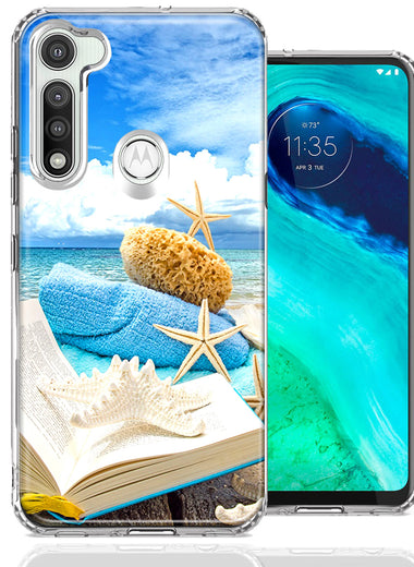 Motorola Moto G Fast Beach Reading Design Double Layer Phone Case Cover