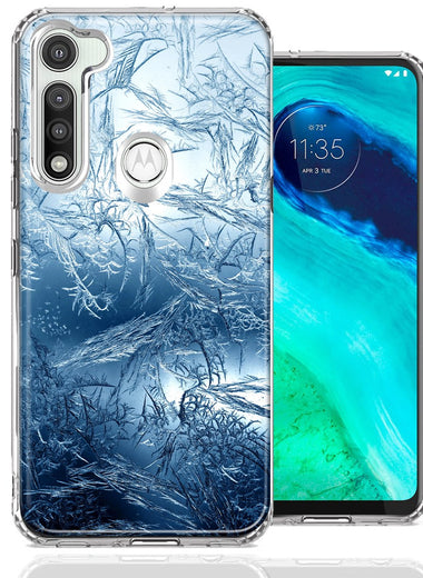 Motorola Moto G Fast Blue Ice Design Double Layer Phone Case Cover