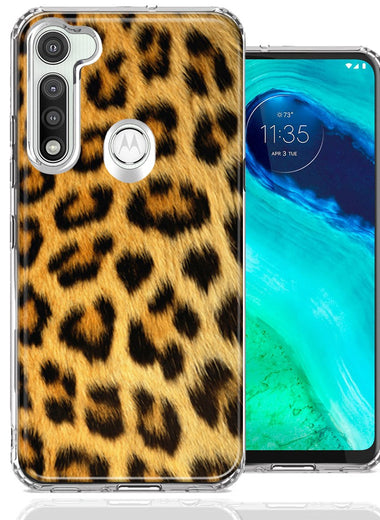 Motorola Moto G Fast Classic Leopard Design Double Layer Phone Case Cover