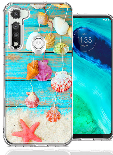 Motorola Moto G Fast Seashell Wind chimes Design Double Layer Phone Case Cover