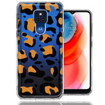 Motorola Moto G Play 2021 Classic Animal Wild Leopard Jaguar Print Double Layer Phone Case Cover
