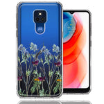 Motorola Moto G Play 2021 Country Dried Flowers Design Double Layer Phone Case Cover