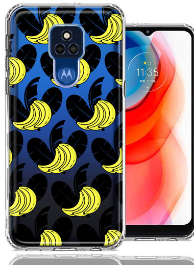 Motorola Moto G Play 2021 Tropical Bananas Design Double Layer Phone Case Cover