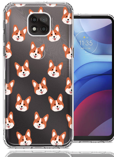Motorola Moto G Power 2021 Shiba Inu Polkadots Design Double Layer Phone Case Cover