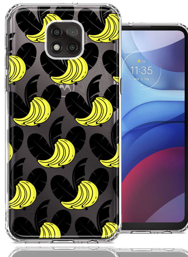 Motorola Moto G Power 2021 Tropical Bananas Design Double Layer Phone Case Cover