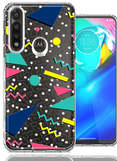 Motorola Moto G Power 90's Swag Shapes Design Double Layer Phone Case Cover