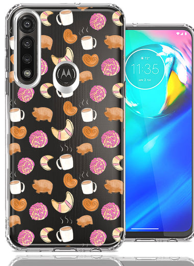 Motorola Moto G Power Mexican Pan Dulce Cafecito Coffee Concha Polka Dots Double Layer Phone Case Cover