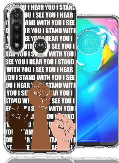 Motorola Moto G Power BLM Equality Stand With You Double Layer Phone Case Cover