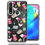 Motorola Moto G Power Valentine's Day Candy Feels like Love Hearts Double Layer Phone Case Cover