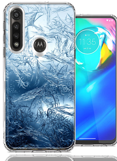 Motorola Moto G Power Blue Ice Design Double Layer Phone Case Cover
