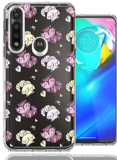 Motorola G Power Cheshire Cat Design Double Layer Phone Case Cover