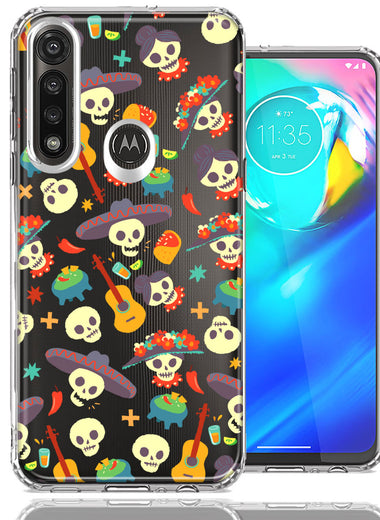 Motorola Moto G Power Day of the Dead Design Double Layer Phone Case Cover