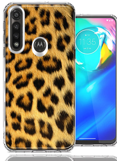 Motorola Moto G Power Classic Leopard Design Double Layer Phone Case Cover