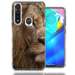 Motorola Moto G Power Lion Face Nosed Design Double Layer Phone Case Cover
