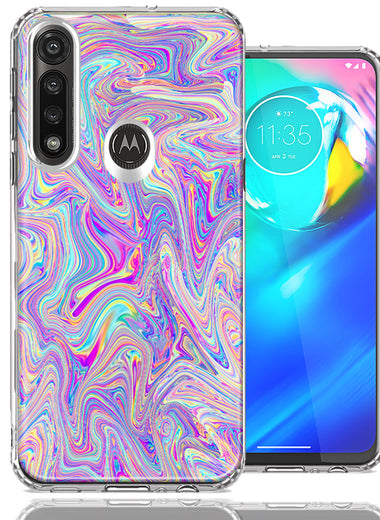 Motorola Moto G Power Paint Swirl Design Double Layer Phone Case Cover