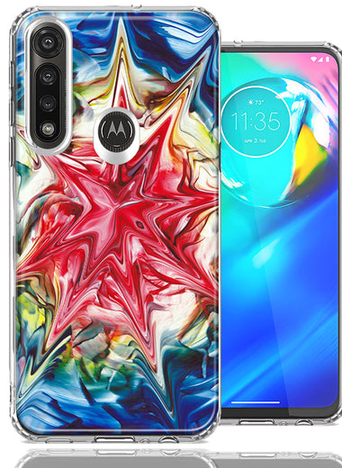Motorola Moto G Power Tie Dye Abstract Design Double Layer Phone Case Cover