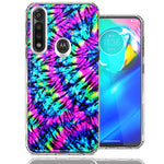 Motorola Moto G Power Hippie Tie Dye Design Double Layer Phone Case Cover