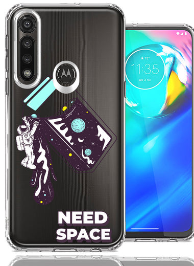 Motorola Moto G Power Need Space Astronaut Stars Design Double Layer Phone Case Cover