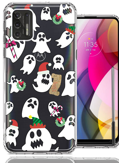 Motorola Moto G Stylus 2021 Halloween Christmas Ghost Design Double Layer Phone Case Cover